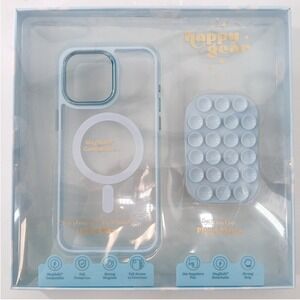 Happy Gear iPhone 15 Pro Max Case & Suction Mount Blue MagSafe Compatible